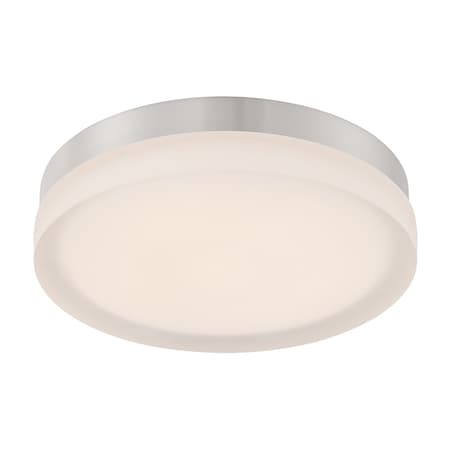Dweled Slice 9in LED Round Flush Mount 2700K in Brushed Nickel FM-41